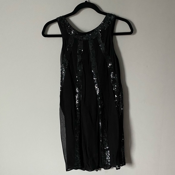 Le Chateau | Black Sequin Mini Dress - Picture 2 of 3